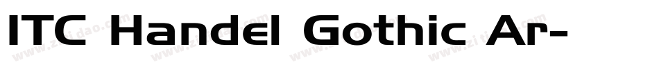 ITC Handel Gothic Ar字体转换